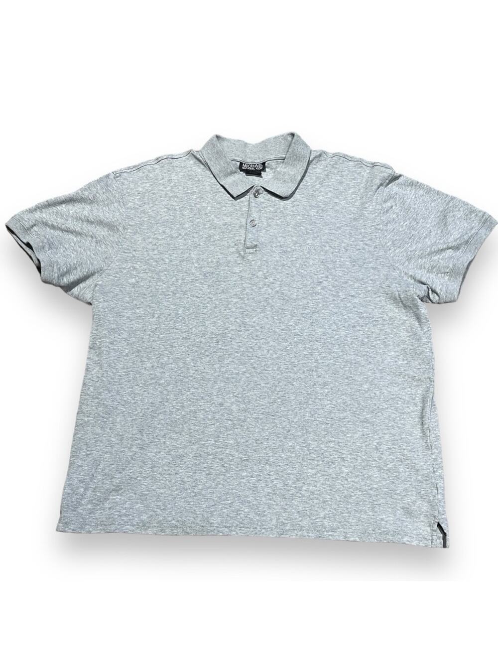 Michael Michael Kors Cotton Polo Shirt Light Heather Gray XL